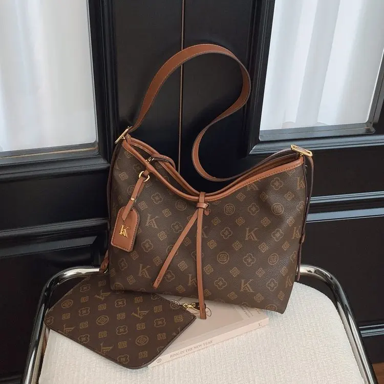 High-End Luxury Shopper Solid Color Commuter Diaper Bags For Women Minimalist Vintage Elegant Shoulder Bag