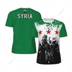 Ekskluzywny projekt flaga Syrii 1932-1963 3D drukowana męska dla rowerek dla dzieci piłka nożna tenis Fitness sport tshirt siatkowa krótki T-shirt