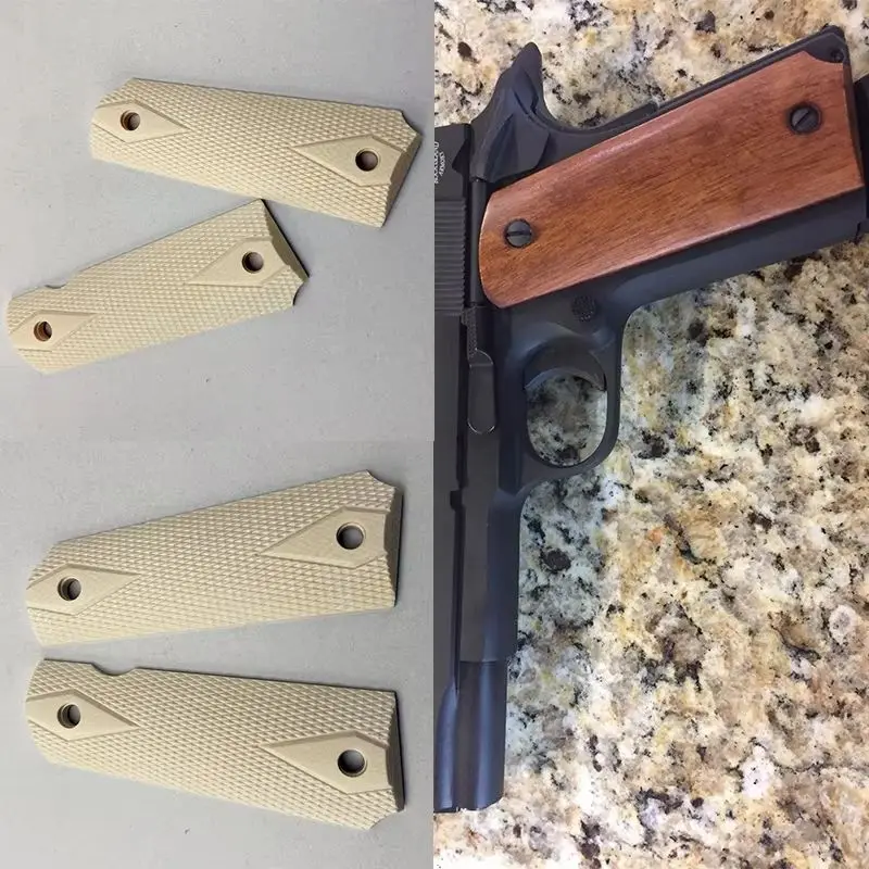 18 Types Wood / Resin / G10 Materials  Grip Handle Scales for 1911 Models DIY Making Replace Parts Accessories