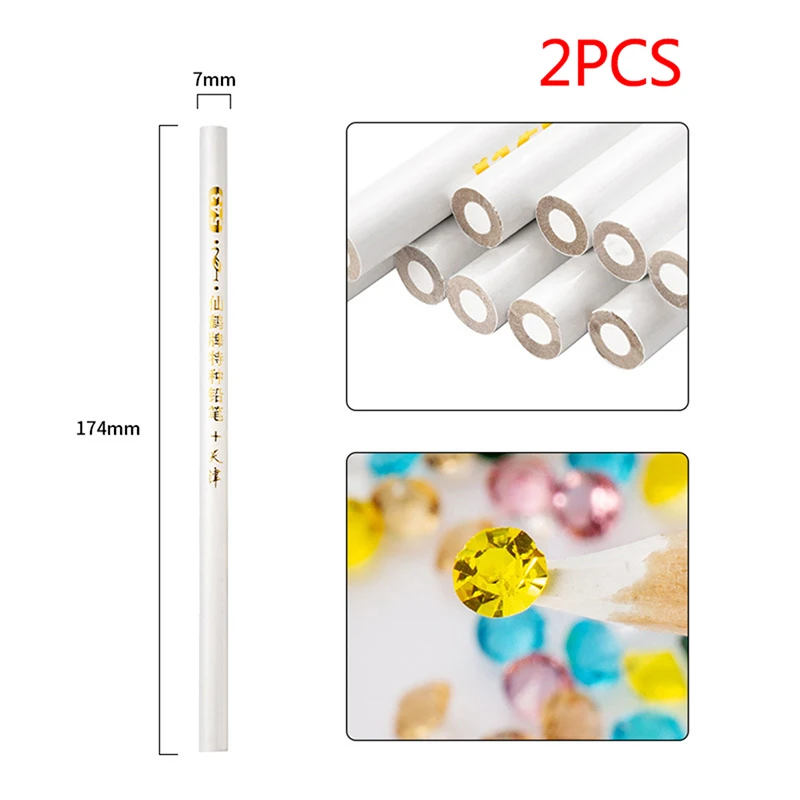 2 Pieces Special Pencil Glass Leather Plastic Metal Porcelain Dotted Line Marking Woodworking Clothing Pencil White Pencil