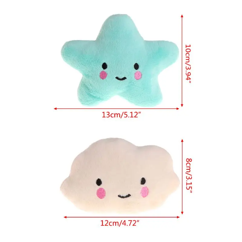 ตุ๊กตาสัตว์เลี้ยงสุนัขของเล่นน่ารัก Cloud Squeaky ของเล่นสำหรับแมว Interactive ของเล่นสุนัข T