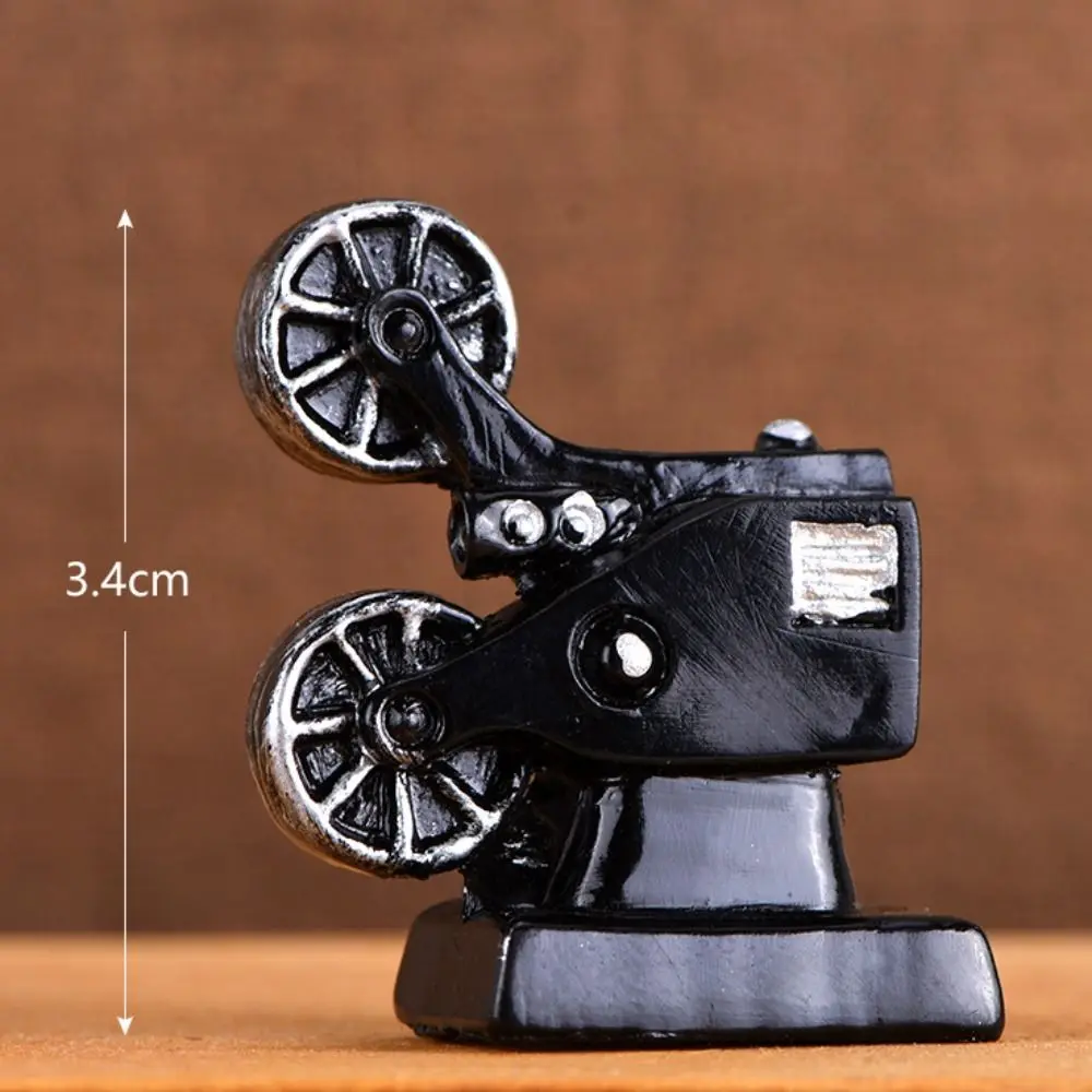 

Home Decoration Retro Nostalgic Figurine Mini Retro Camera Miniatures Model Resin Creative Dollhouse Figurine Ornaments