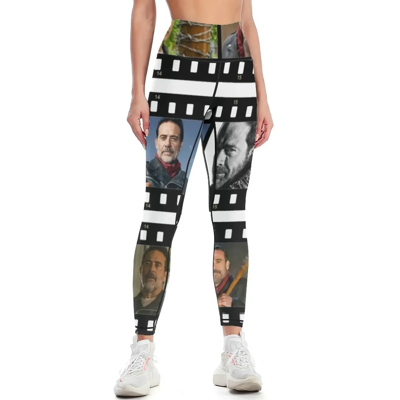 Jeffrey Dean Morgan Negan Leggings Women's push up Women's gym Leginsy push up Women's high waist Womens Leggings