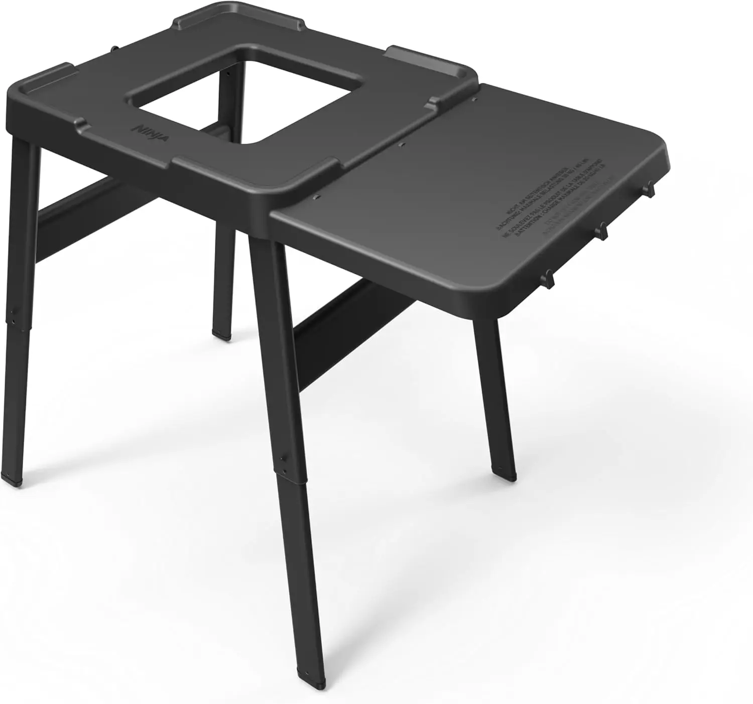 

Регулируемая подставка для гриля на открытом воздухе с боковым столиком, устойчивая к атмосферным воздействиям для легкого приготовления пищи