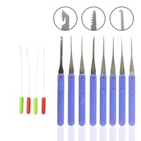 12PCS Hardware Stainless Steel Lockpick Kit Portable Multi Functional Lock Picking Sets Locksmith Tools Hand Tool