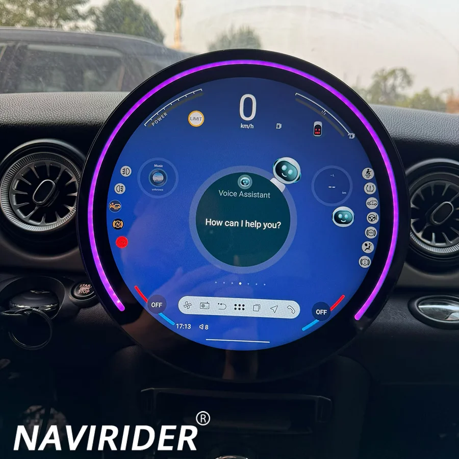 M Android Car Radio For BMW mini r56 r60 2007-2016 Stereo Upgrade Touch Screen Wireless CarPlay / Android Auto GPS Navigation