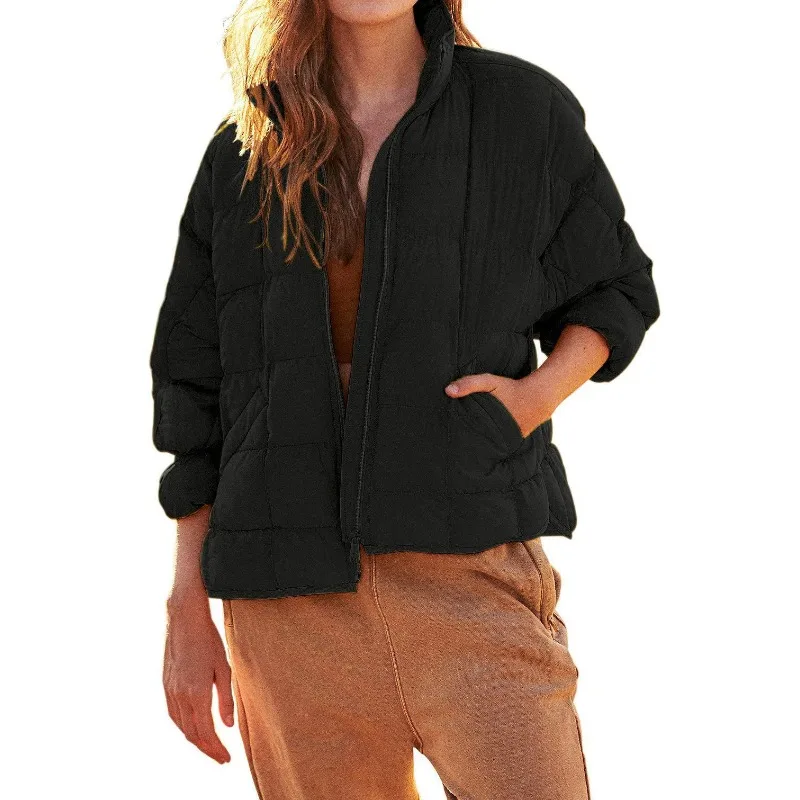 

Autumn and Winter New Women's Lightweight Zipperable Cotton Short Down Jacket Jacket