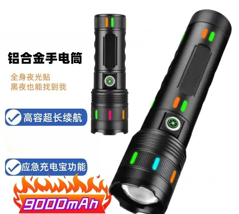 Waterproof Telescopic Zoom Torch Rechargeable Super Bright Outdoor Long Runtime Flashlight