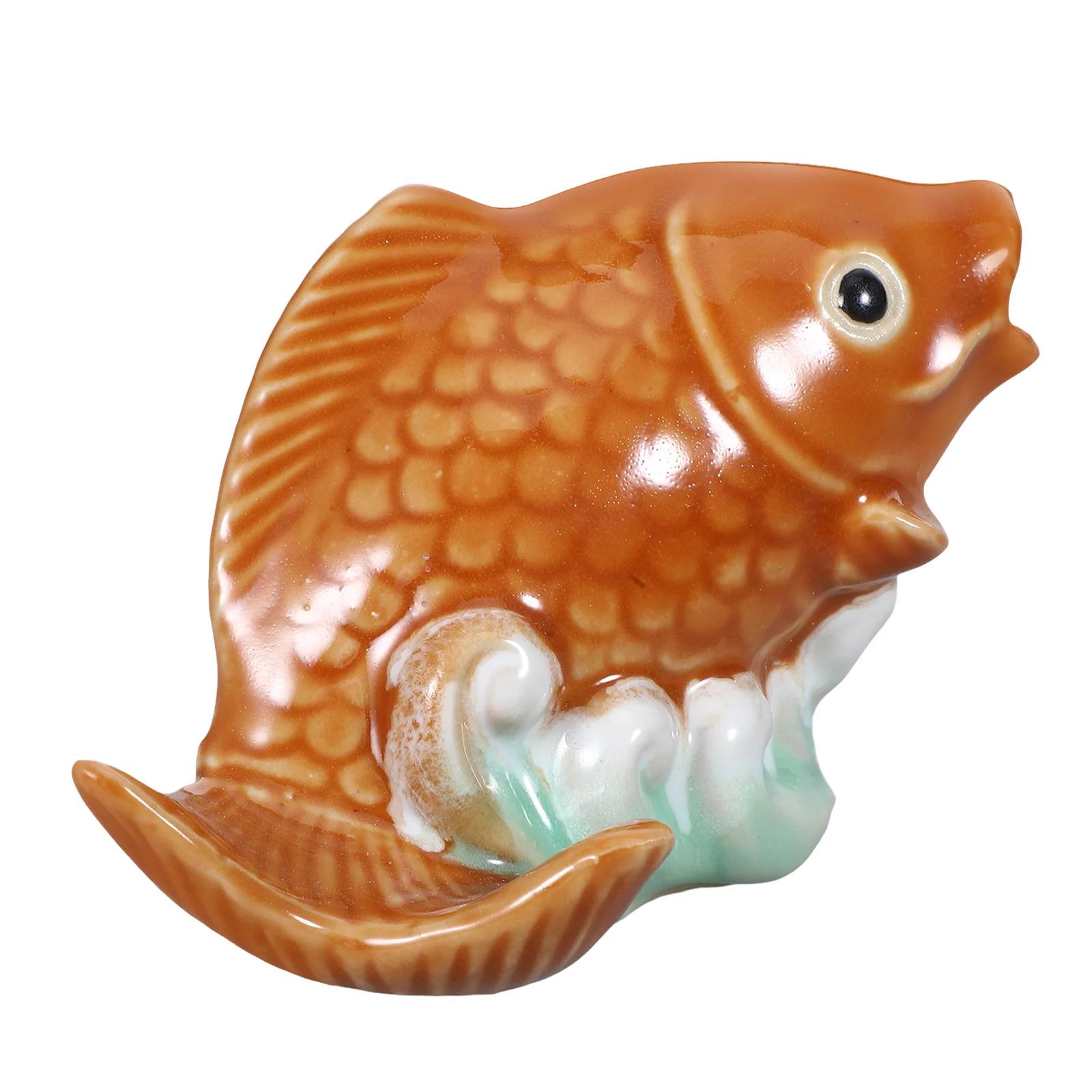 

Carp Ceramic Ornaments Homedecor Waterfall Statue Figurine Koi Fish Garden Ceramics Figures Decoration Sprinkler Head