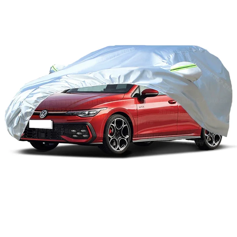 For Volkswagen Golf Car Cover Outdoor Protection Covers Snow Sunshade Waterproof Dustproof Exterior UV Car Accessories