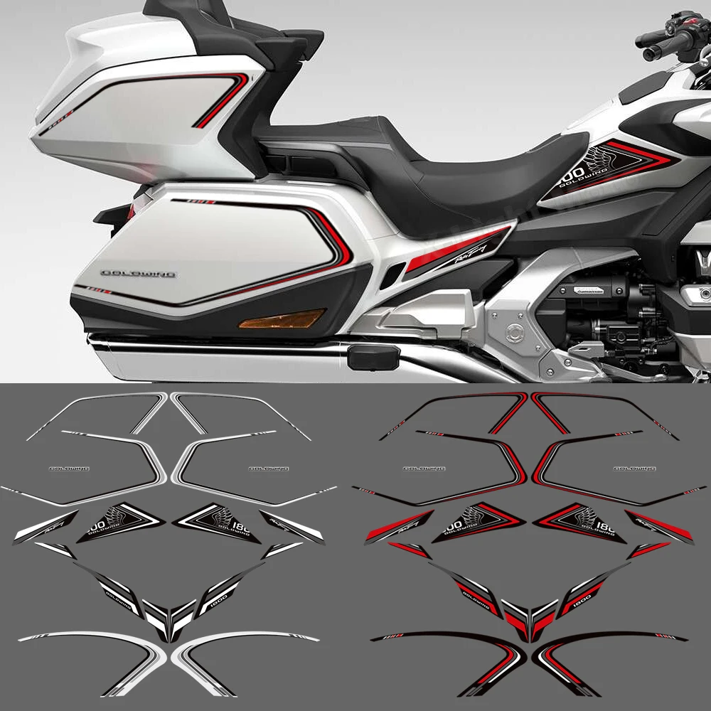 For Honda Goldwing Gold wing GL1800 F6B 2022 2023 2024 Motorcycle Wind deflector trunk luggage saddle stickers protection kit