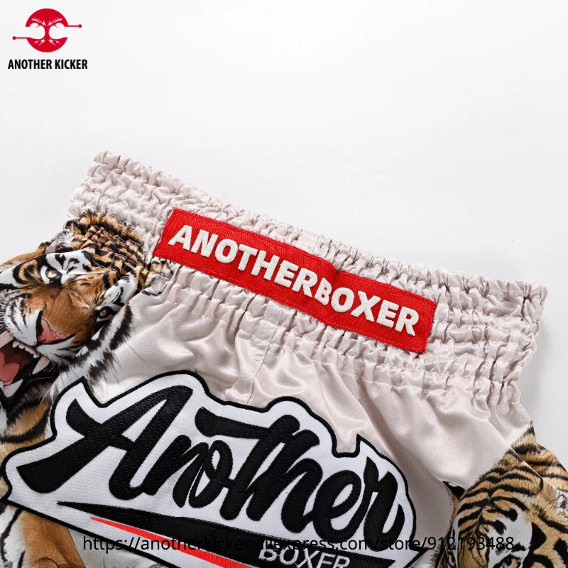 Muay Thai Pants Premium Thailand Tiger Boxing Shorts Men Women BJJ MMA Training Shorts Fast-Dry Fitness Workout Kickboxing Trunk