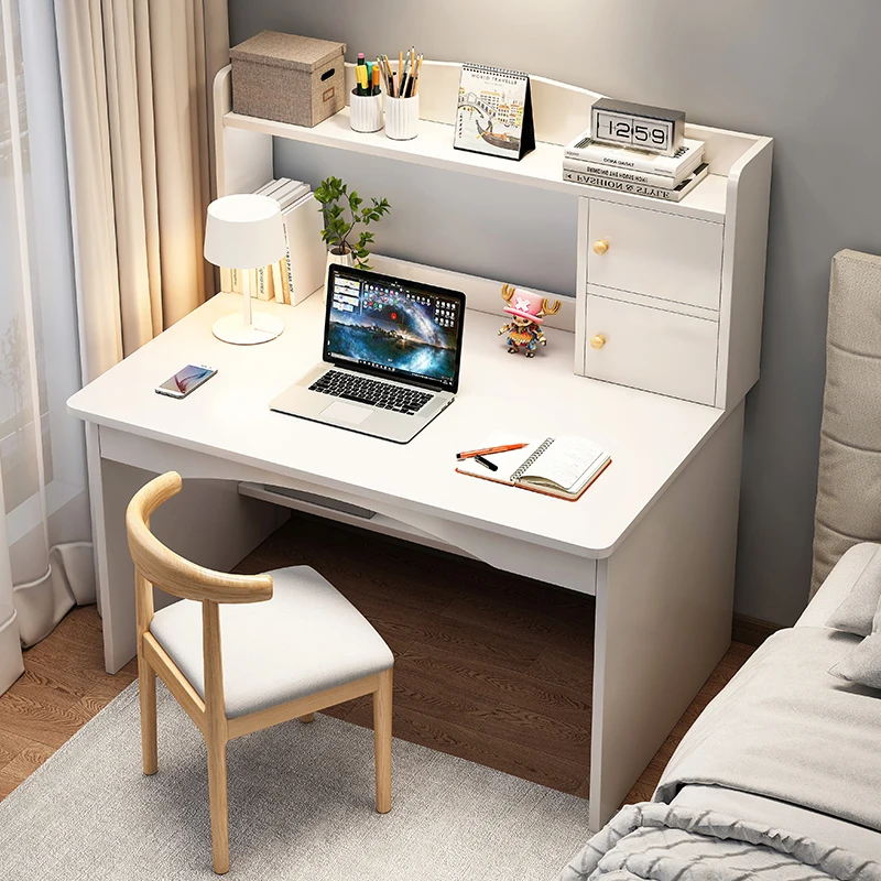 Student Home Desktop Computer Desk for Learning, Rental Bedroom Simple Writing Desk