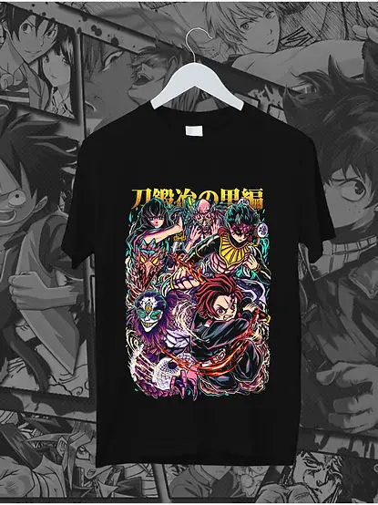 Tanjiro X Upper Moon Cotton anime T-shirt