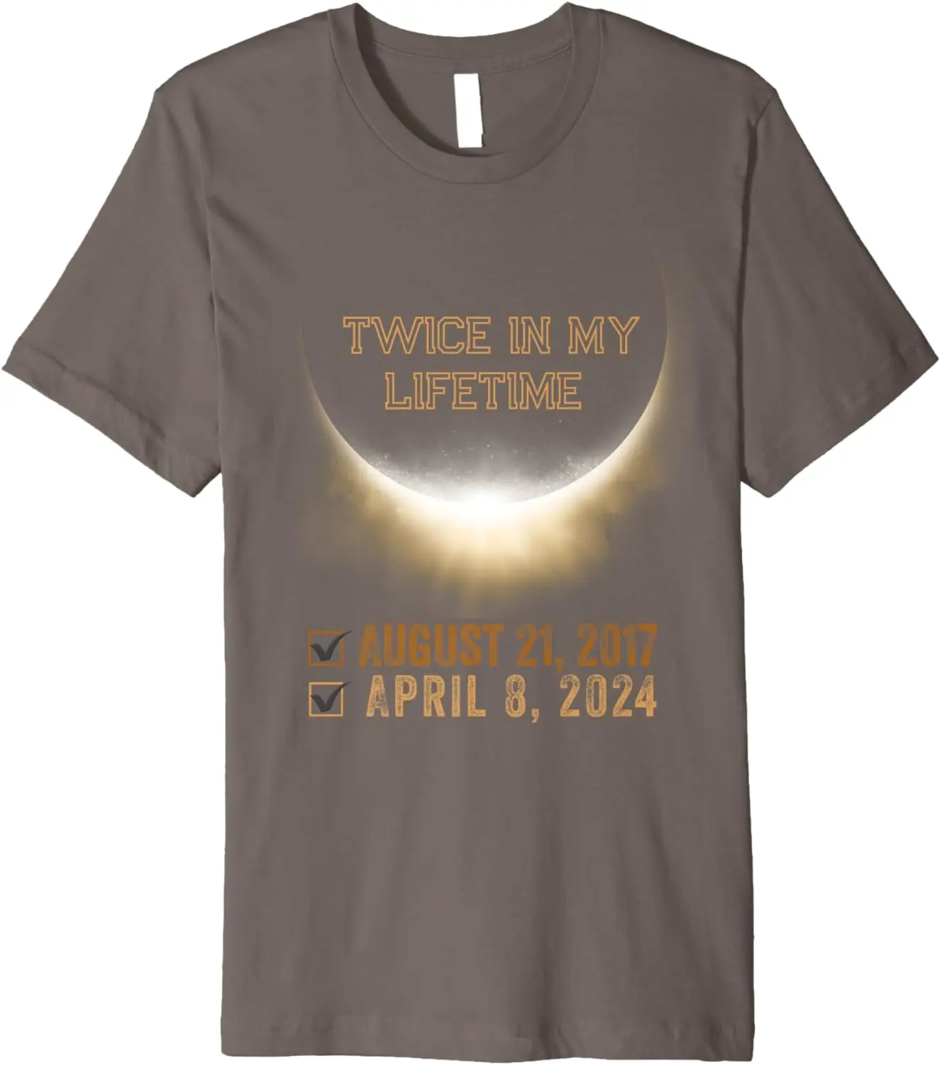 

2024 Shirt Twice in my lifetime Solar Eclipse Premium T-Shirt