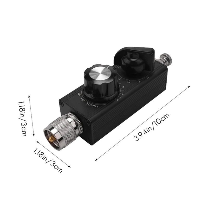 Mini-ANT 20W QRP All Band HF Antenna 5Mhz-55Mhz Antenna Tuner Shortwave Antenna With Adapters