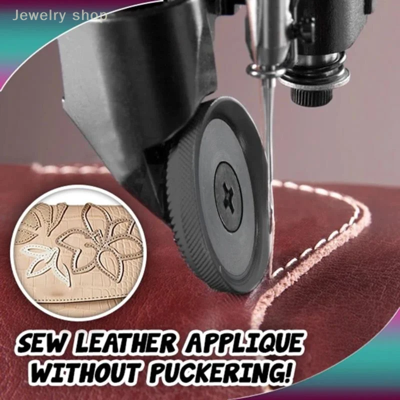 Domestic Sewing Machine Leather Roller Presser Rolled Hem Feet Embroidery Sewing