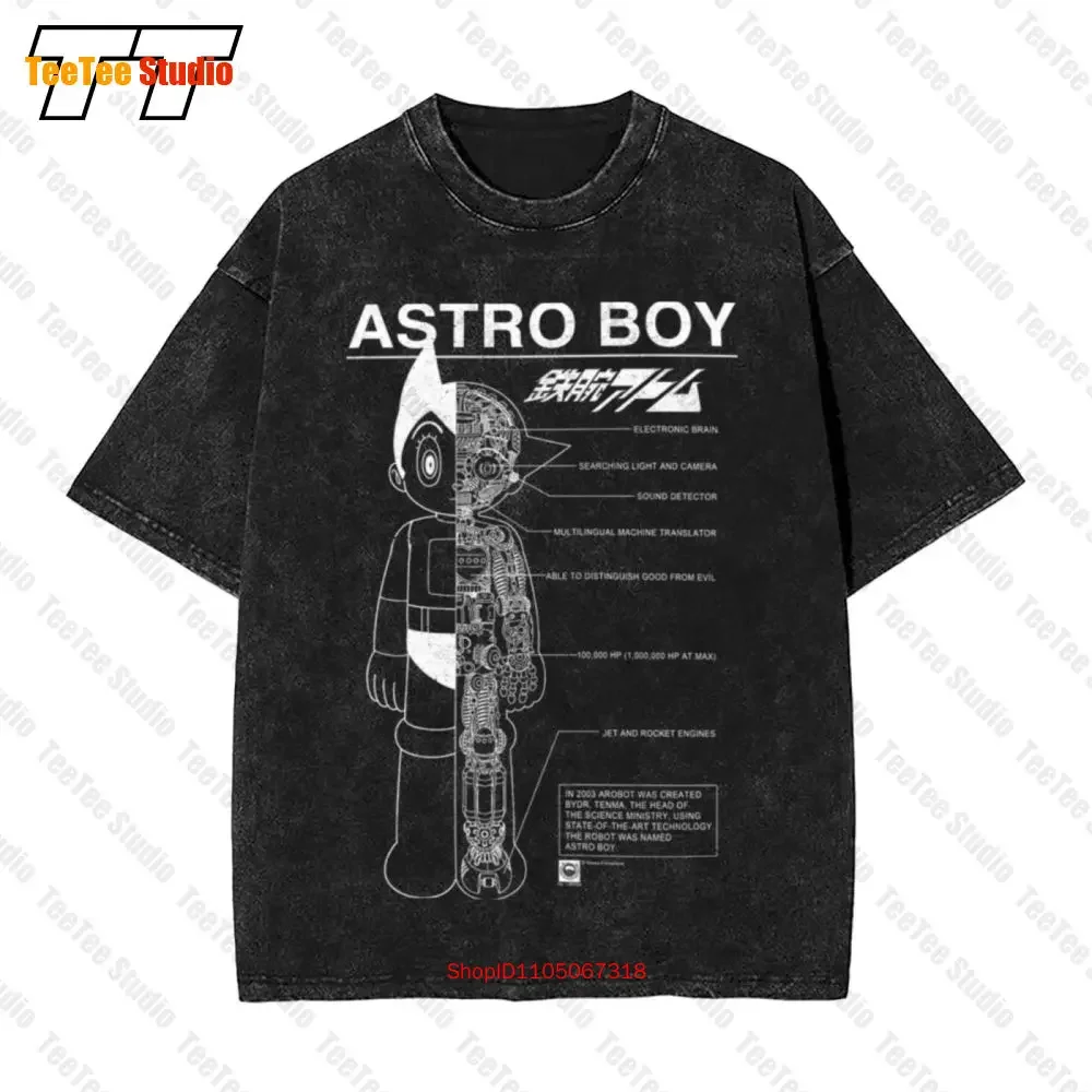 Astro Boy Schematics Vintage Oversized T-Shirt N6D3