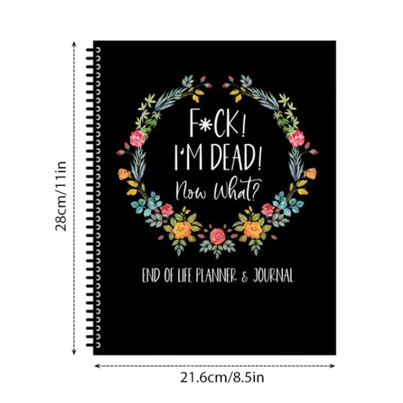 Nuevo cuaderno planificador I'm Dead End Of Life, ahora soy muerto, qué planificador de libros, arreglos finales guiados cuando llevan un libro de trabajo