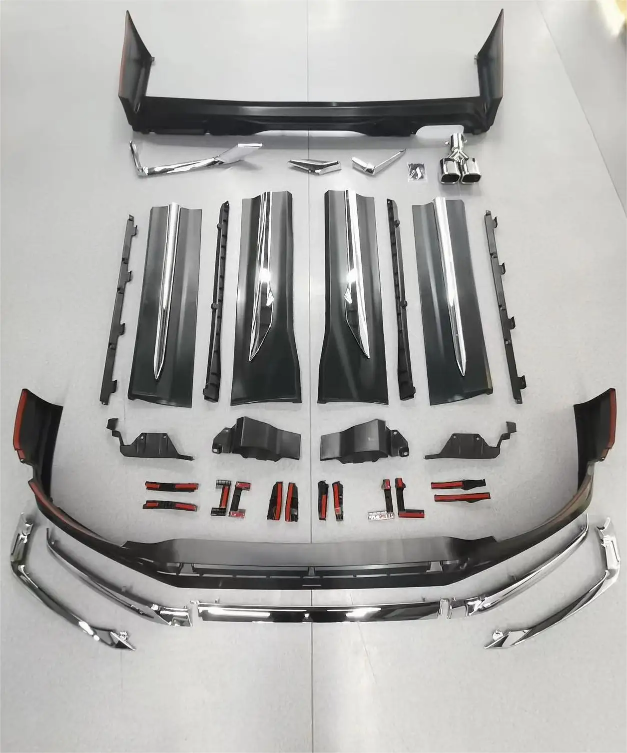 New Arrival Black LDR Brand Body Kit For Alphard 2023-2025 40 Series Modellista Style Front/Rear Bumper Upgrade ABS Clips