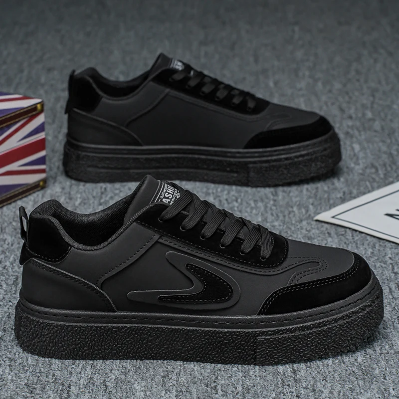 Autumn 2025 Men's White Chunky Sneakers - Breathable Minimalist Design, Student-Friendly & Instagram Popular