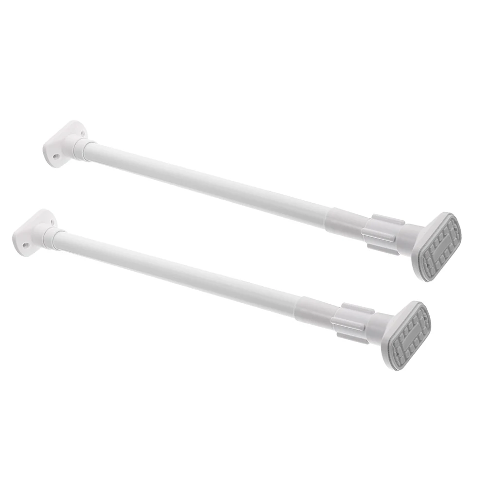 

2Pcs Telescopic Rod Adjustable Stainless Steel Tension Shower Curtain Extendable Clothes Rail Closet Rod