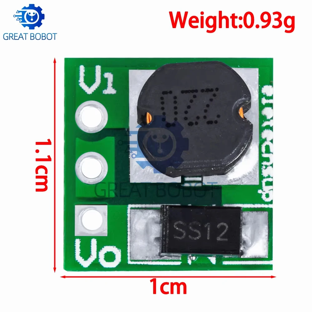 1PCS /5PCS  0.9-5V To 5V /3.3V DC-DC Step-Up Power Module Voltage Boost Converter Board 1.5V 1.8V 2.5V 3V 3.7V 4.2V To 5V /3.3V