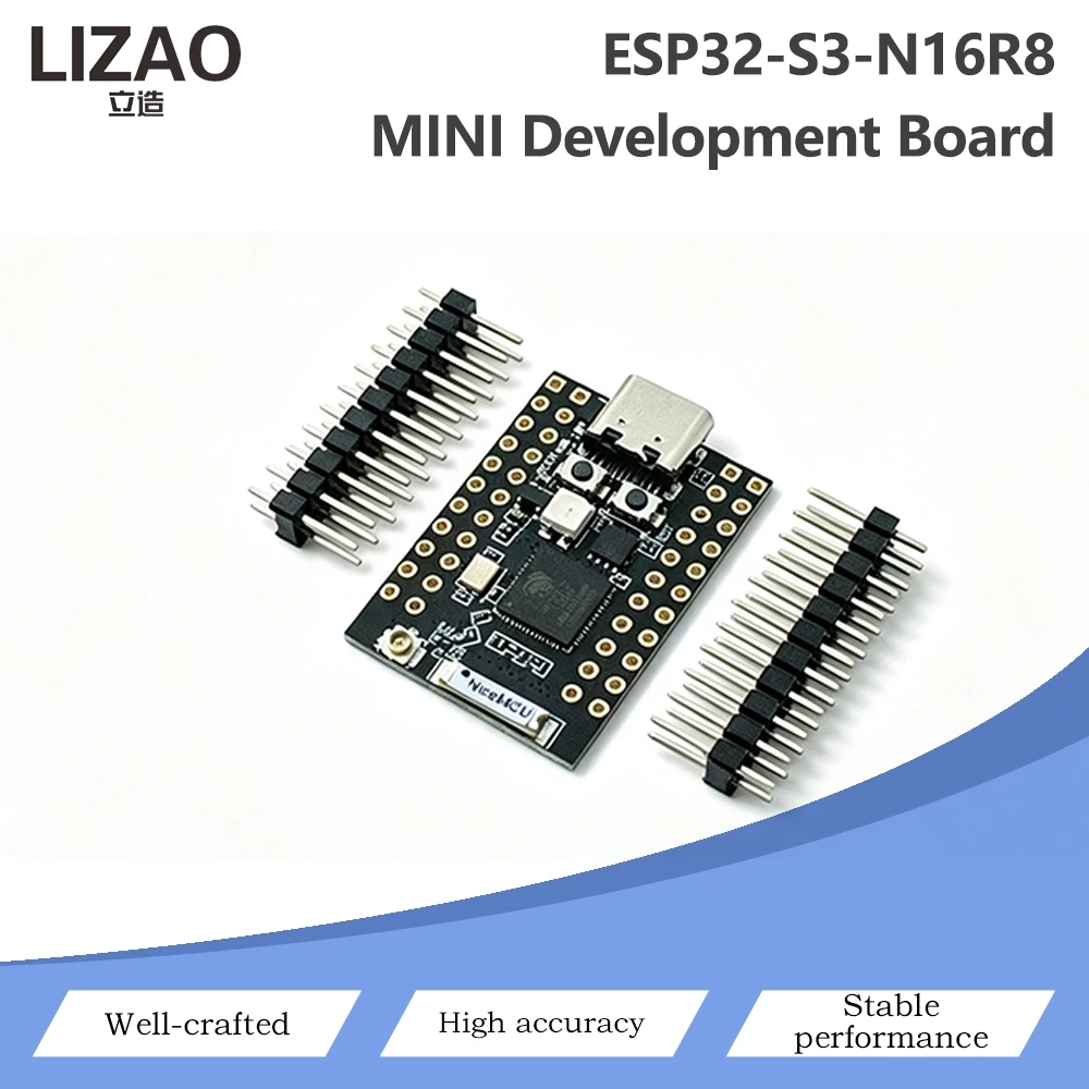 ESP32-S3-N16R8 MINI Development Board 16MB Flash 8MB PSRAM Type-C USB 2.4G Wi-Fi Bluetooth 5 BLE MCU Module