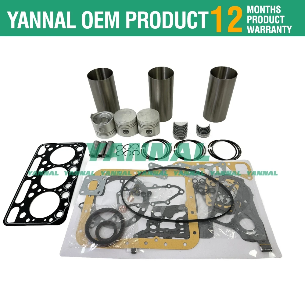 D1402 D1402BA Overhaul Rebuild Kit For Kubota Engine KH91 Clar 643 Bobcat 225