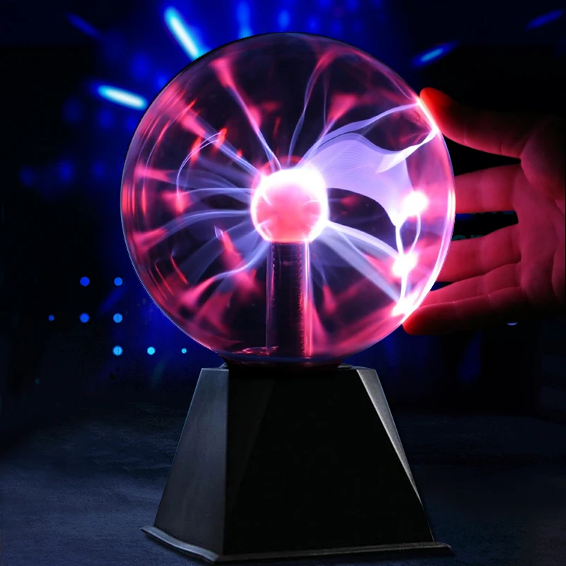 Novelty Magic Plasma Ball Light 220V LED Night Light 4/5/6 Inch Plasma Ball Touch Lamp Christmas Nightlight Kids Decor Gift