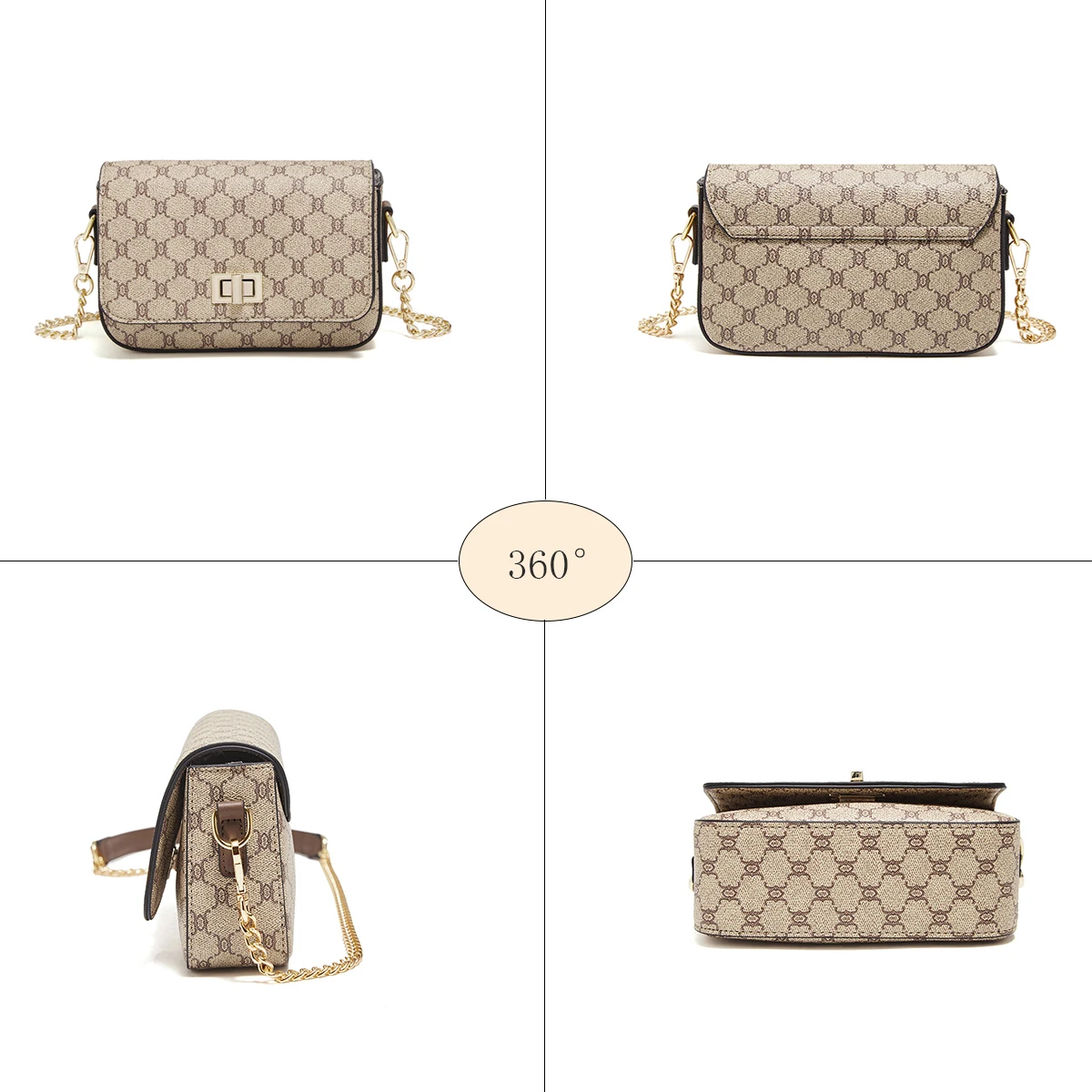 FOXER Mini PVC Leather Crossbody Phone Bag for Women