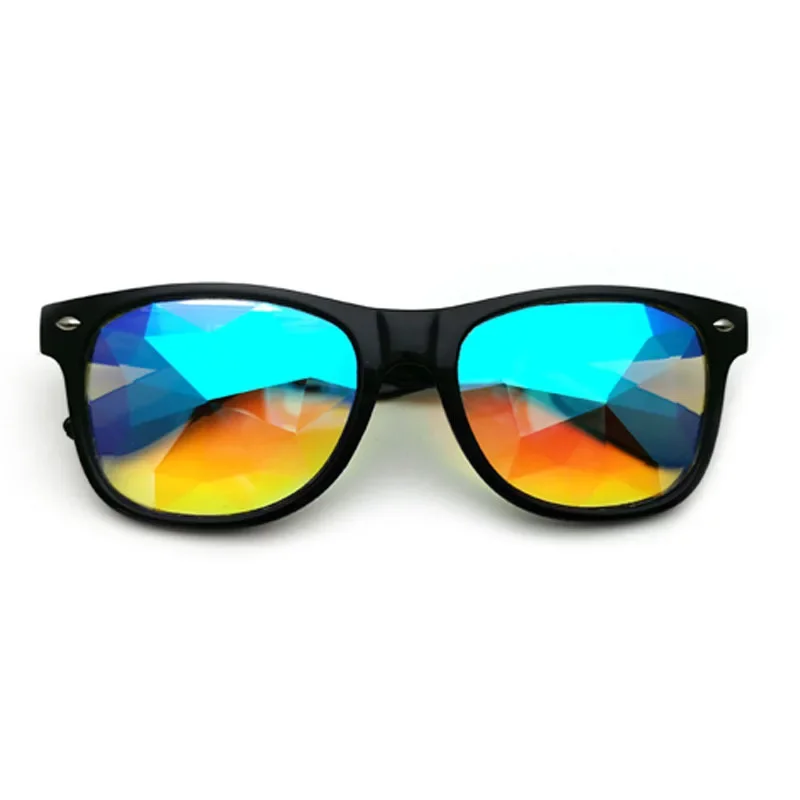 

Square Party Prism Kaleidoscope Glasses Men Ultimate EDM Rave Light Diffraction Festival Women Bar Diffracted Glass Lens Cosplay