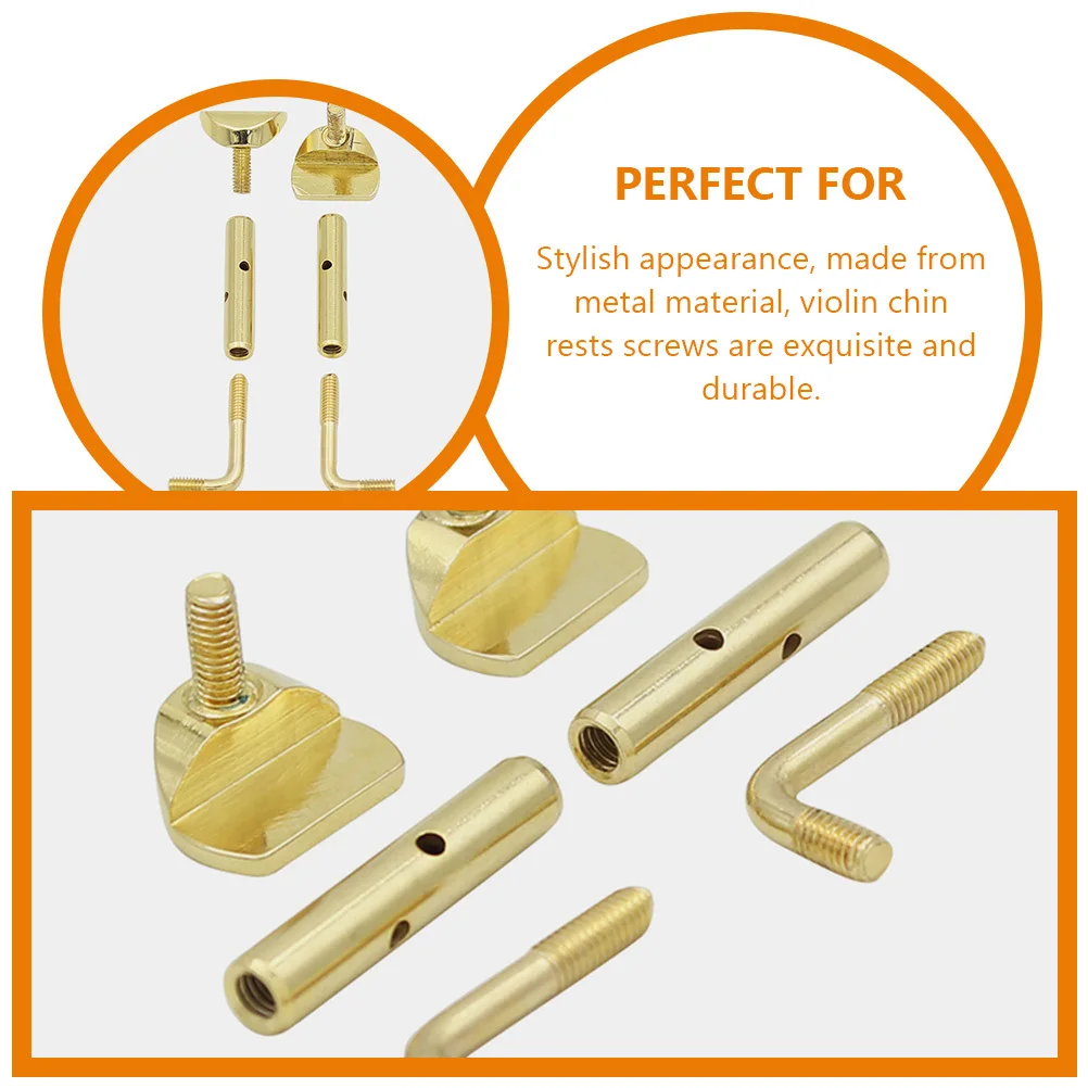 

2 Pcs Musical Rest Chin 3/4 Violin Accessories Cheek Clamp Kit Viola Shoulder for