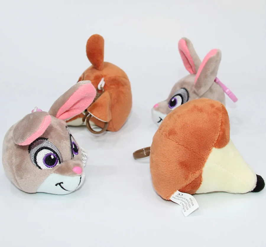 MINISO Zootopia decorativa Boneca De Pelúcia, Judith Laverne Hopps Nick Wilde Cosplay Pingente, Zootopia