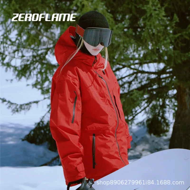 2025 New Ski Jackets Women's Outdoor Sports Snowboarding Windproof Waterproof Skiing Top Coat Men's Winter Thermal Snow Coat