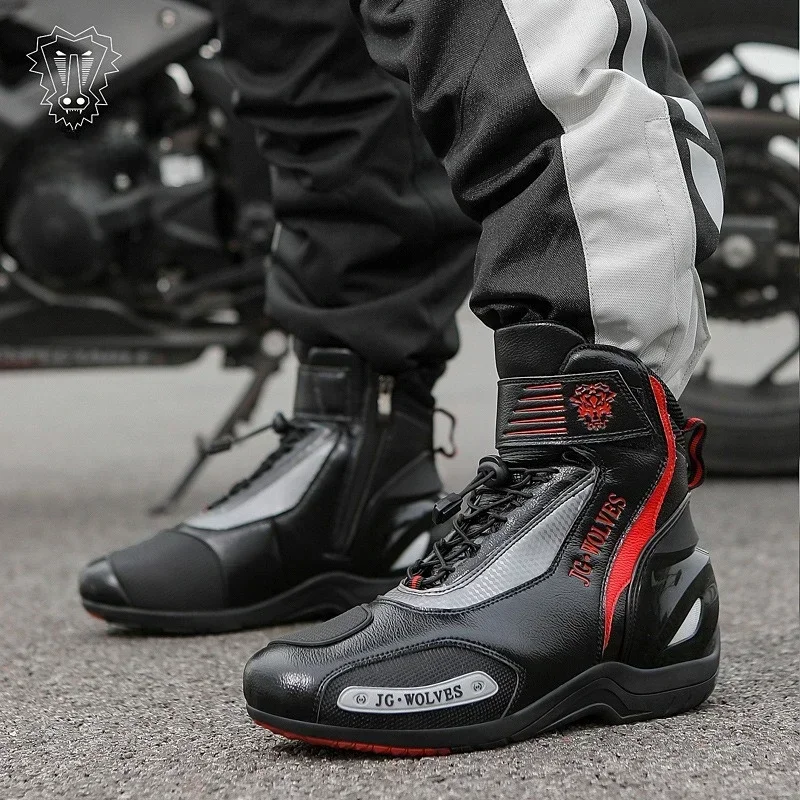 

2025 Winter&Fall Motorcycle Touring Boots, Unisex Waterproof Anti-Slip, Off-Road Rally Riding Shoes