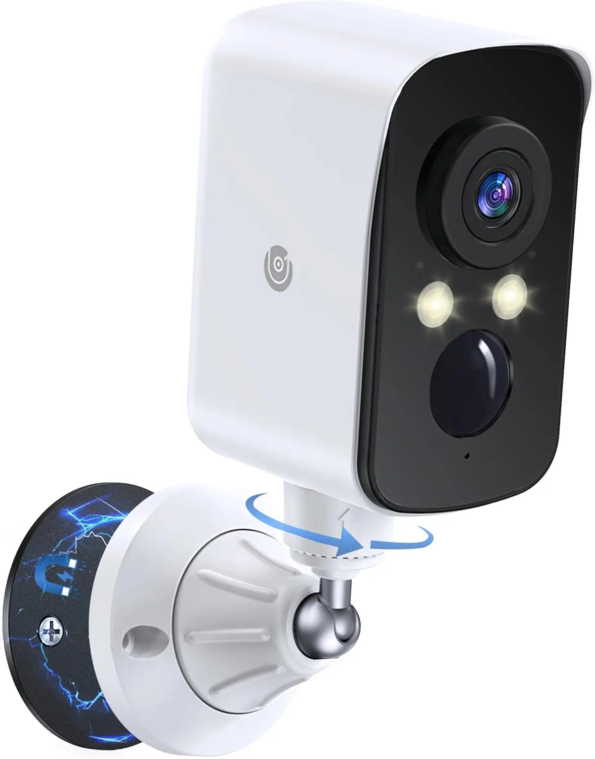

Wireless Outdoor Security Camera with 360° View, Free 7-Day Cloud, AI Detection, 2K Night Vision, 2-Way Talk, Battery Powered