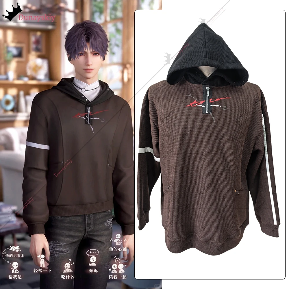 

Love And Deepspace Qi Yu Rafayel Cosplay Costume Hoodie Streetwear Casual Outfit Anime Game Role-playing Suits Unisex Outfit