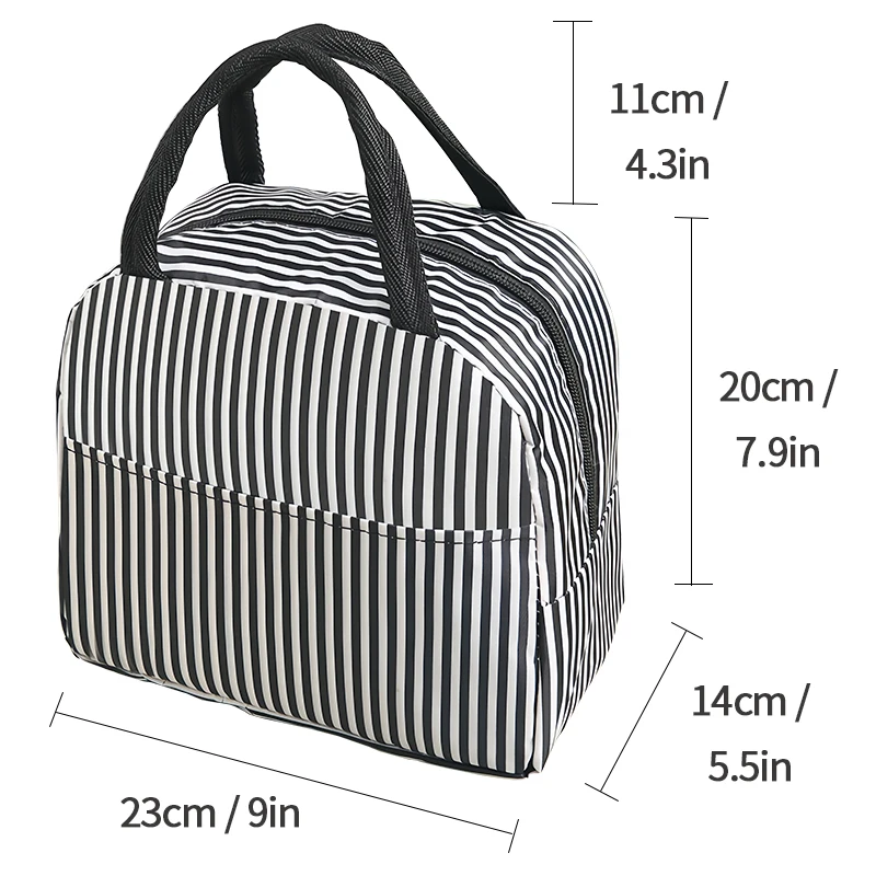 Insulated Lunch Bag Women Waterproof Thickened Aluminum Foil Kids Small Portable Lunch Box Beach Cooler Bag Warmer Lunchbox