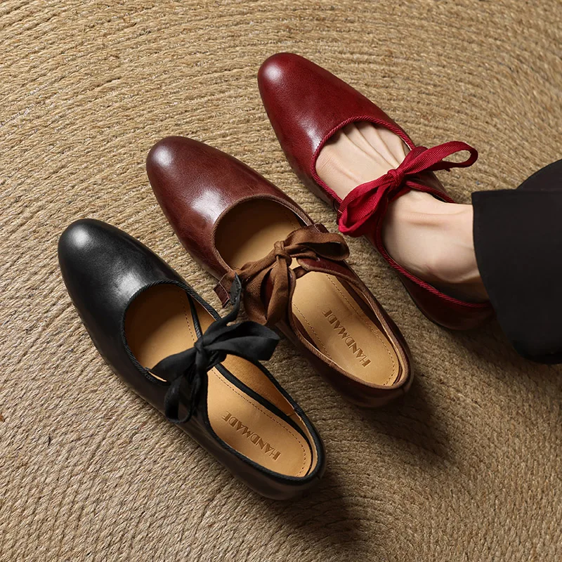 phoentin-women's-elegant-lace-up-mary-jane-shoes-genuine-leather-soft-ballets-2cm-low-heels-party-wine-red-pumps-ft3991