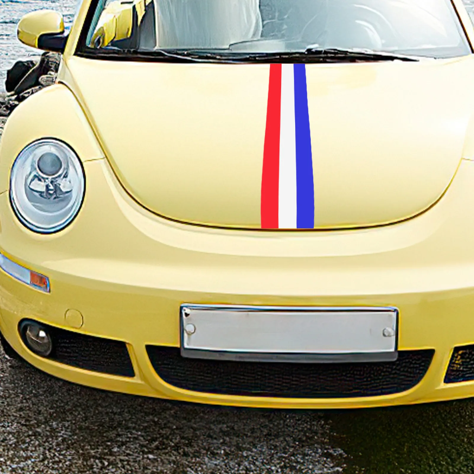 Car Hood Sticker Roll High Durability PVC Material Smooth Bright Finish Scratch Proof Car Body Decoration Universal Auto