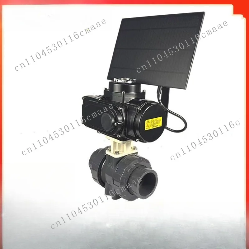 Solar wireless communication electric ball valve 4G network remote APP control valve farmland irrigation electric valve
