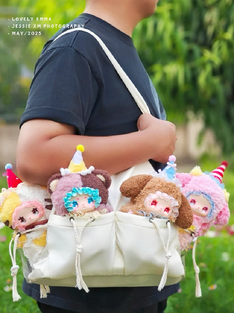 Nova caixa cega adorável emma gosto festa série caixa cega de pelúcia na moda brinquedo estatueta bonito boneca pendurar saco caixa mistério presentes surpresa