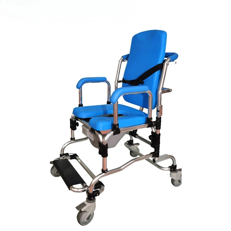 

Shampoo Bath Chair Elderly Patient Toilet Chair Rehabilitation Comfort Nursing Chair with Pulley