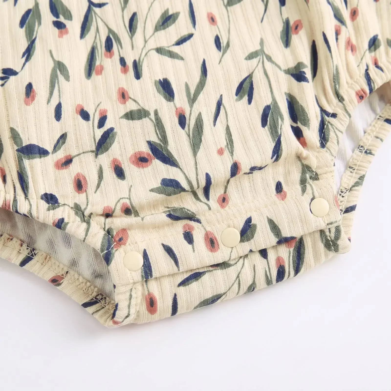 Herbstkleidung für Säuglinge, Blumenmuster-Strampler mit Stirnband, Prinzessinnen-Baby-Bodysuits – Detail 8