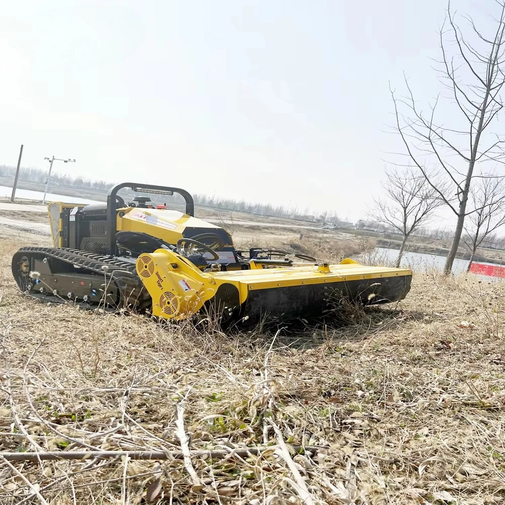 Hydraulic Platform Remote Control Lawn Mower Four-stroke Self-propelled Japan diesel Engine Lawn Mulcher Mower