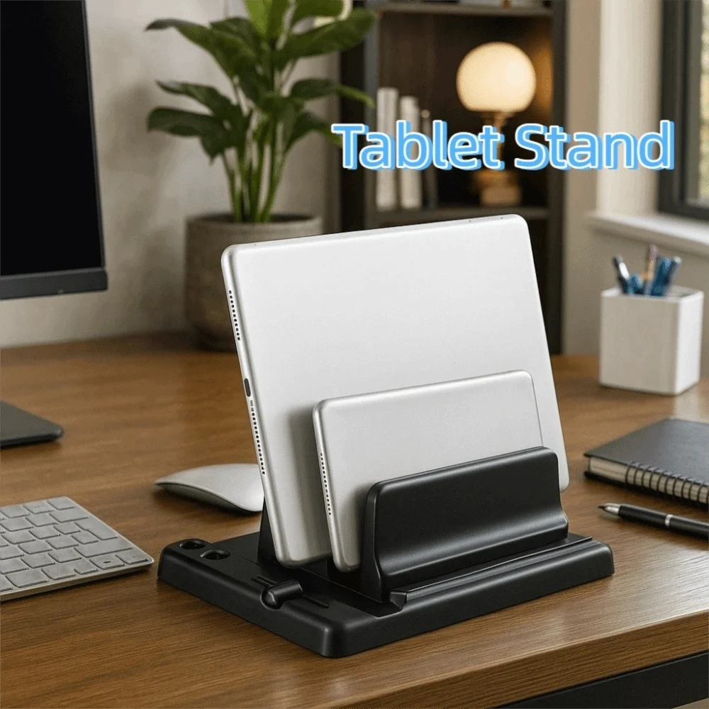 Save Space Universal Tablet Stand Adjustable Portable Laptop Stand Scalable Width Plastic Notebook Stand Computer Tablet