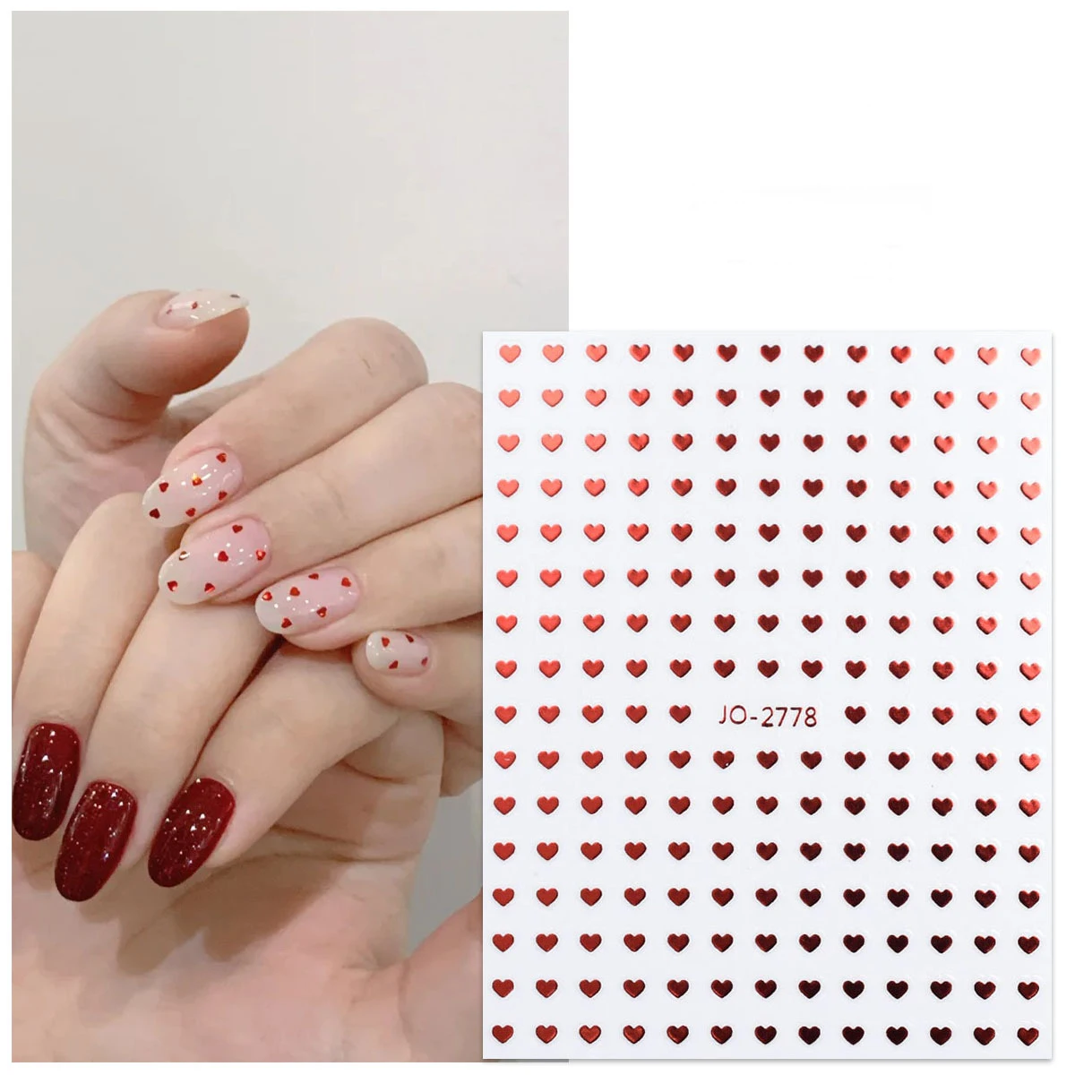 3d Nail art Stickers Little Loves Hearts Stars Shapes Nail Decals For Nail Decorations Manicures Beauty