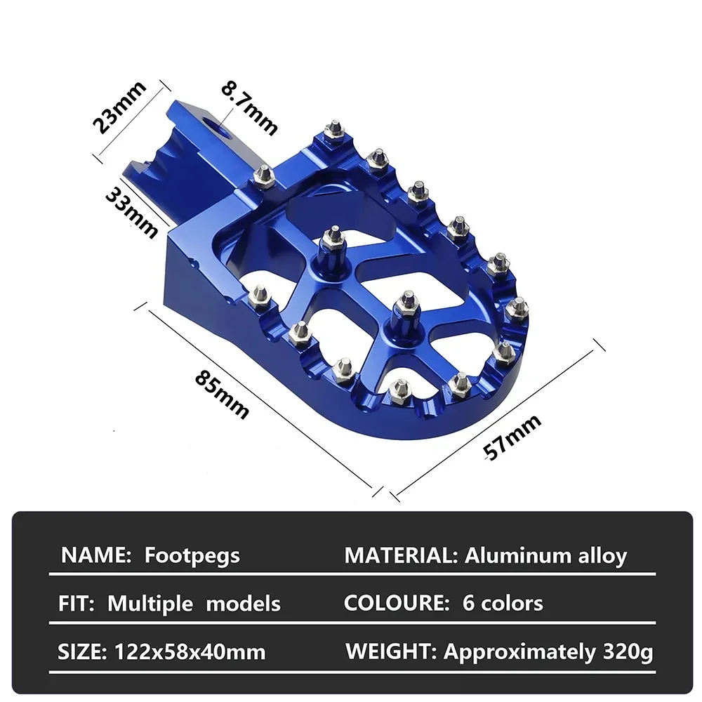 Motorcycle CNC Footpegs Universal For HONDA CRF XR 50 70 110 M2R SDG DHZ SSR KAYO Pit Bike Colorful Footrest Motor Modification