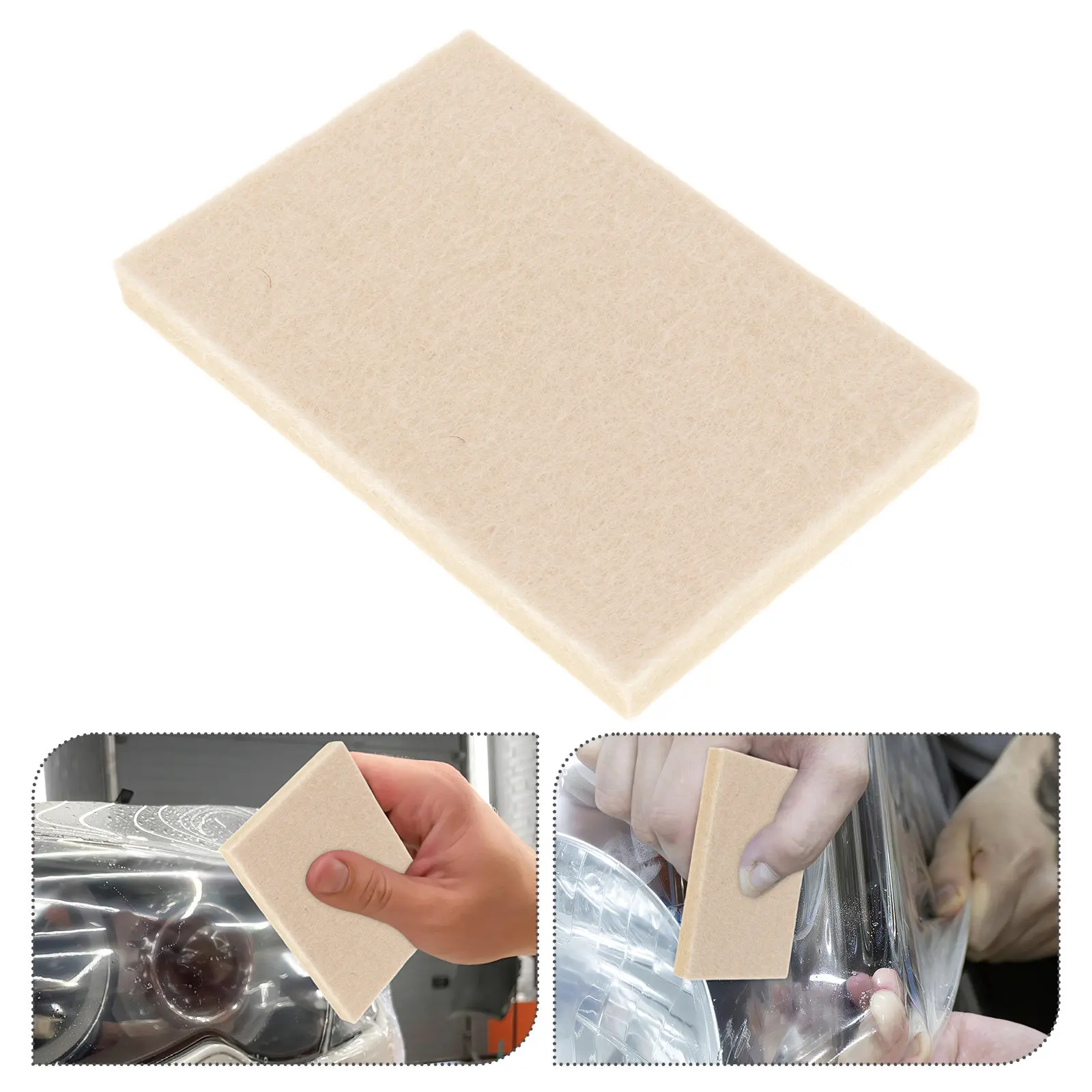 4Pcs Wool Felt Car Tint Squeegee Scratch Free Soft Woolen Vinyl Wrap Tools 4 Inch Window Film Installation Automotive Film